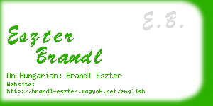 eszter brandl business card